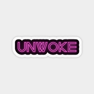 U n w o k e Sticker